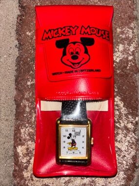 Vintage Bradley Mickey Mouse “Tank” Style Watch